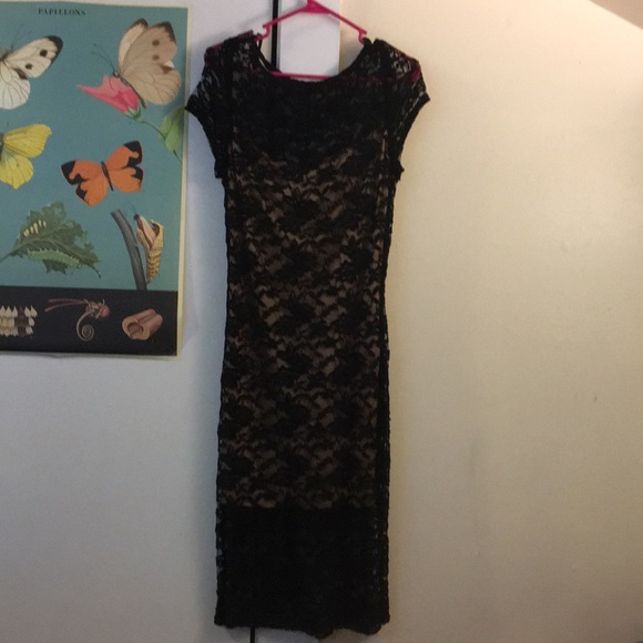 b darlin black lace dress